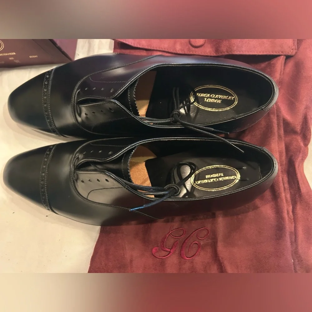Never worn ultra-luxury calfskin George Cleverley 